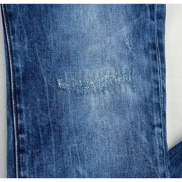 Scotch & Soda Mens SKIM Skinny W34xL32 Stretch Denim Pre Distressed Blue Jeans - Picture 2 of 14